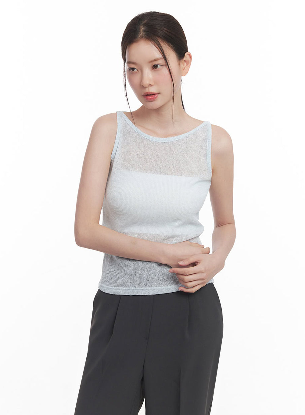 Sheer Knit Tank Top IY509