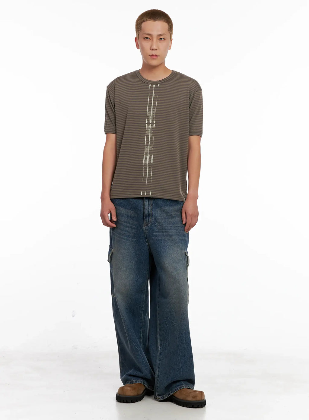 Men's Striped Slim-Fit Tee IL518