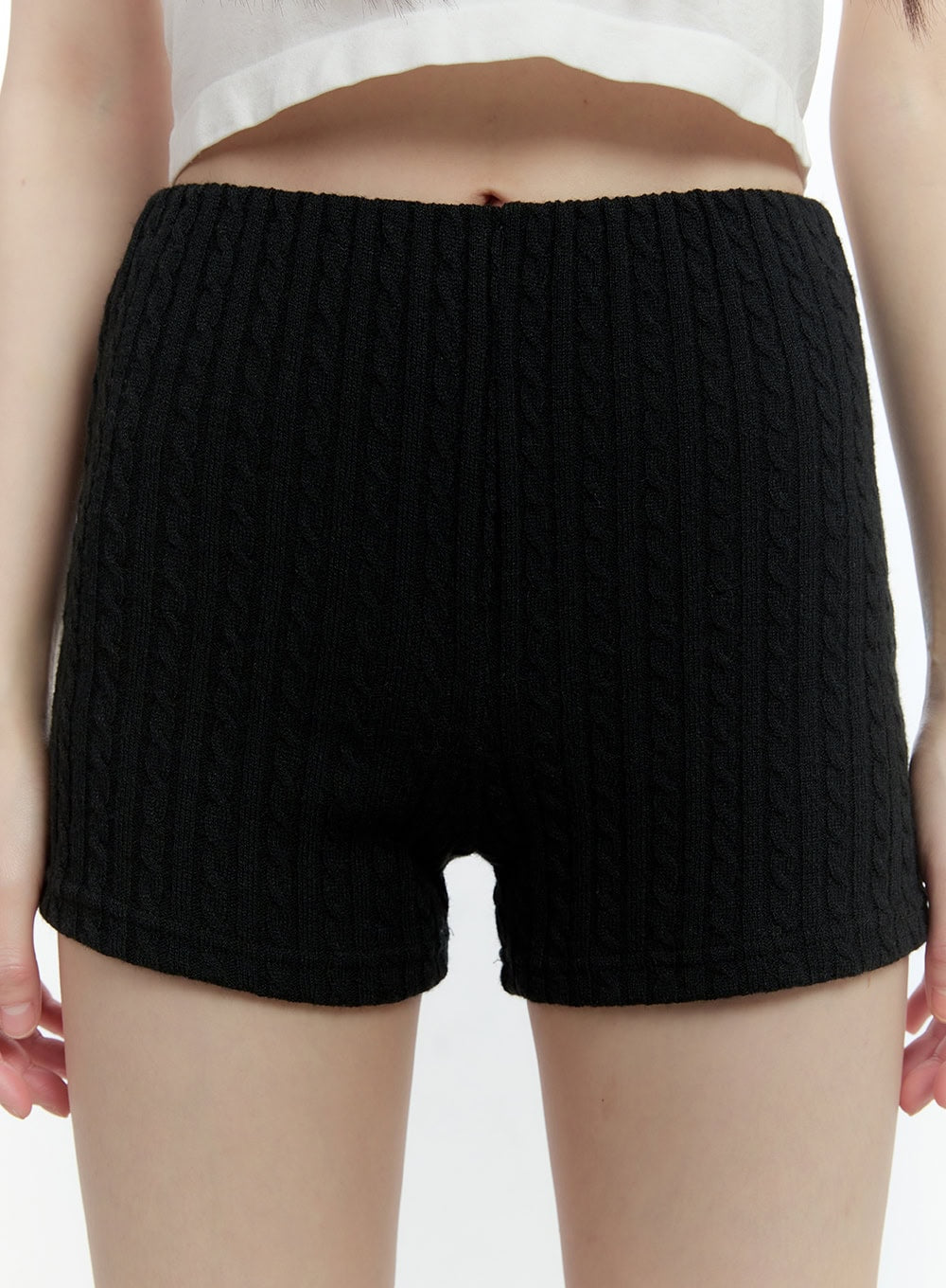 Cable Knit Mini Shorts CF506