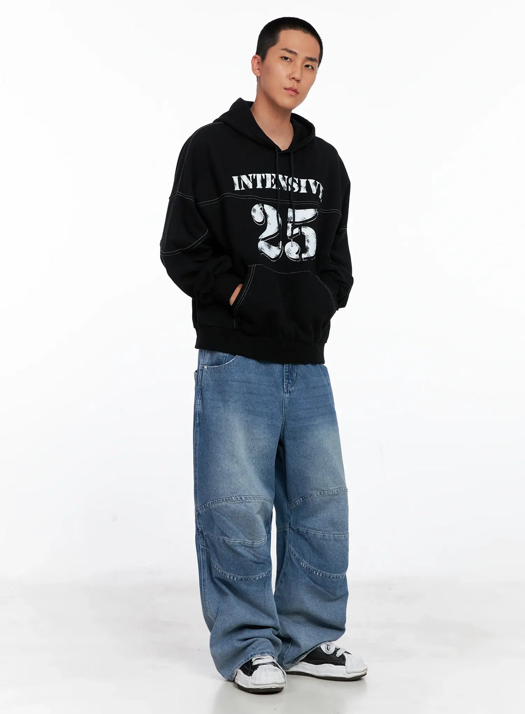 Men's Stitched Graphic Hoodie IS510