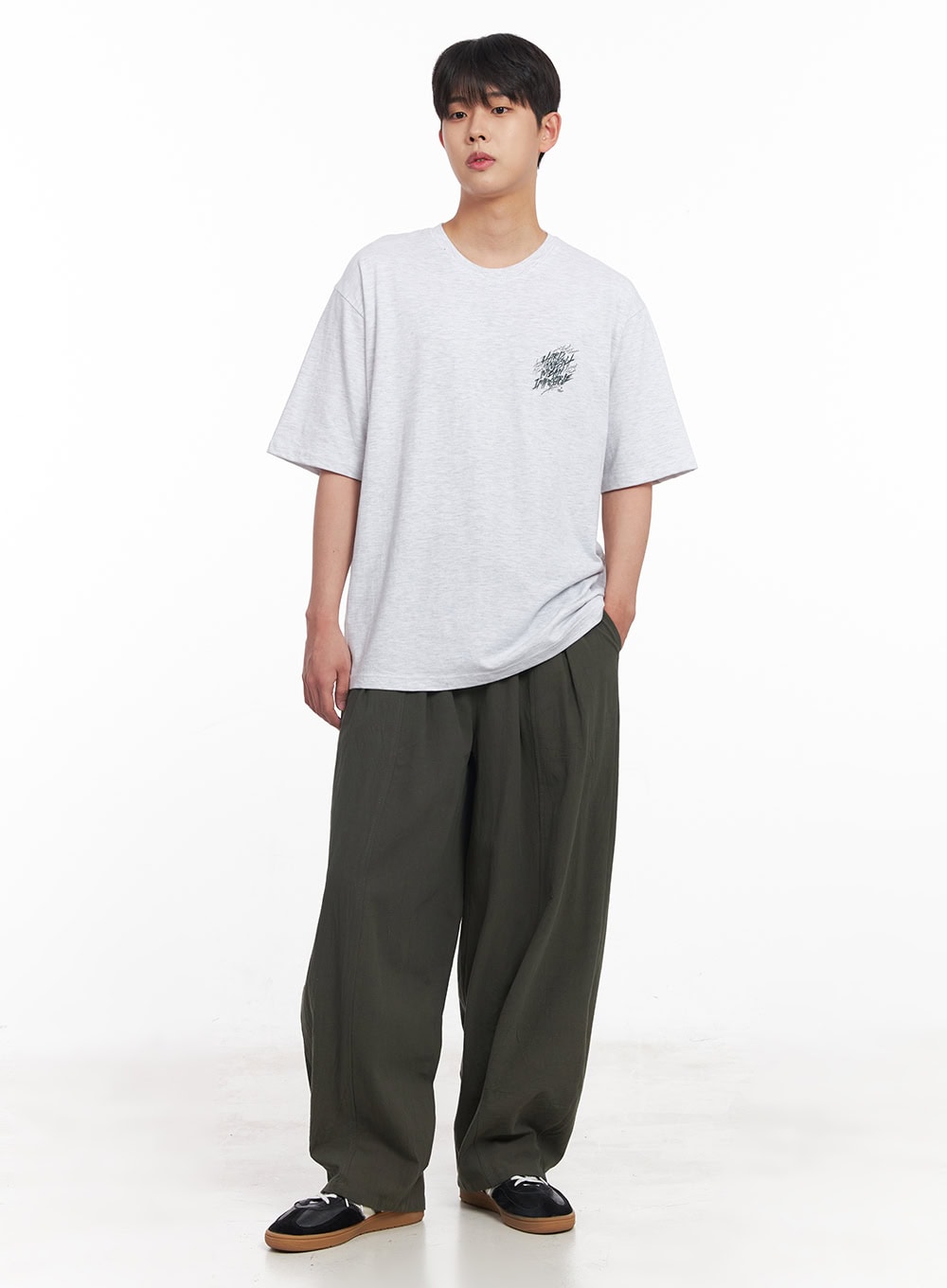 Men's Graffiti Print T-Shirt IY520