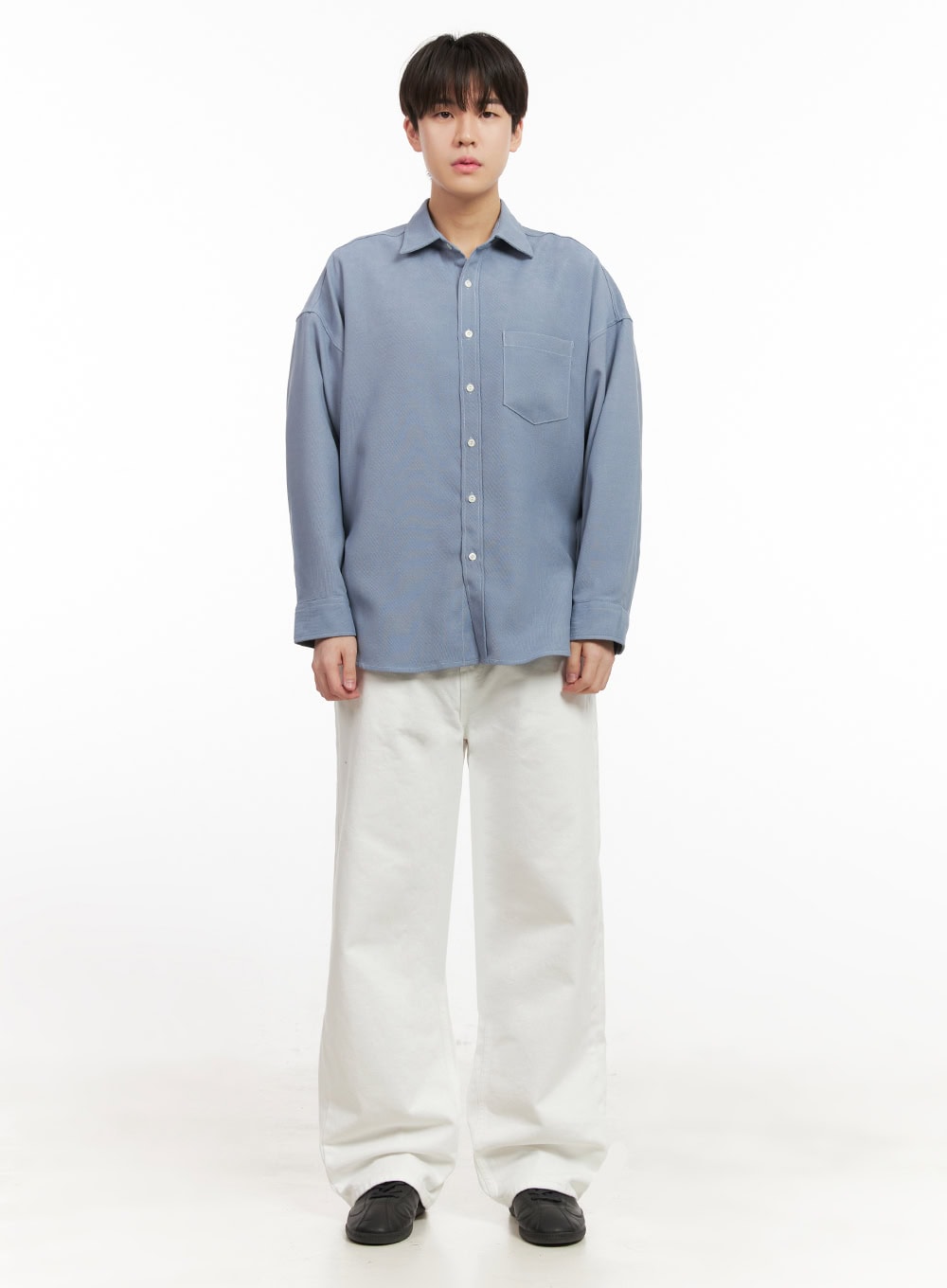 Men's Fleece-Lined Button Up Shirt IJ517