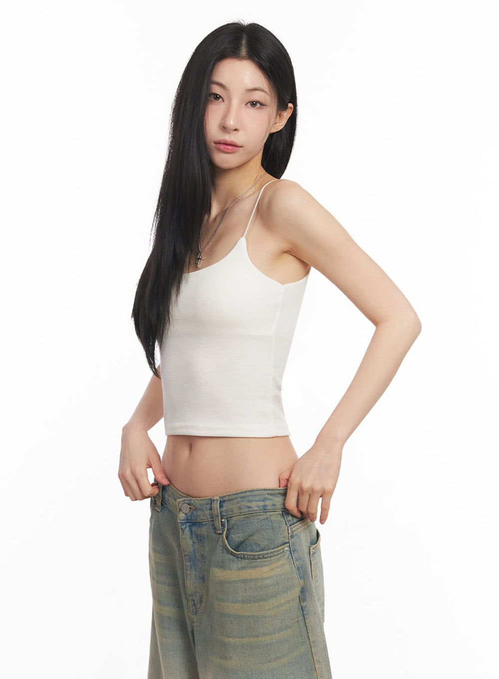 Essential Stretchy Crop Cami Top IY529