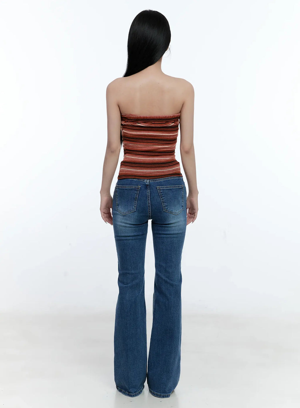 Striped Knit Tube Top CG501