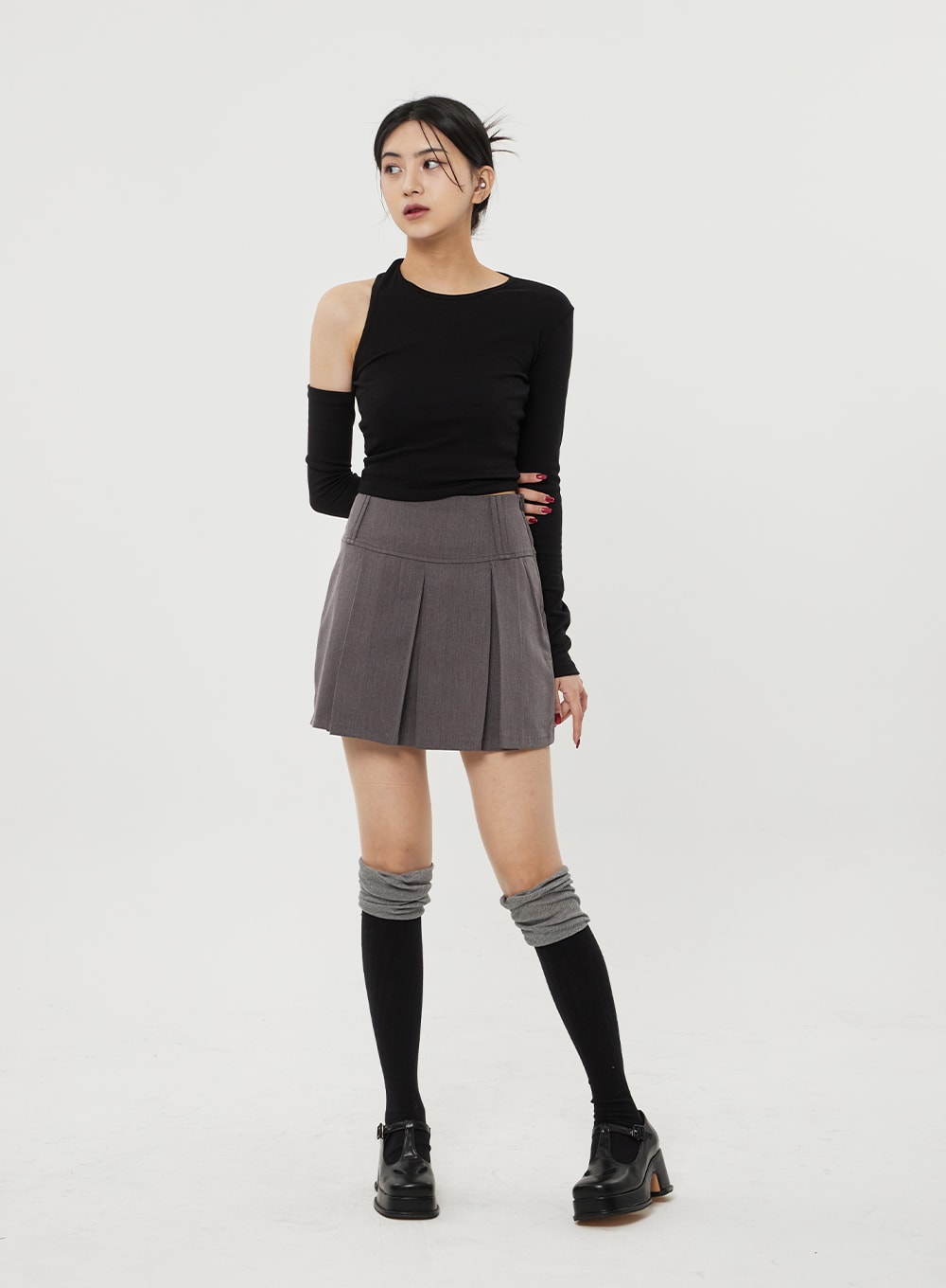 Pleated Mini Skirt BF314