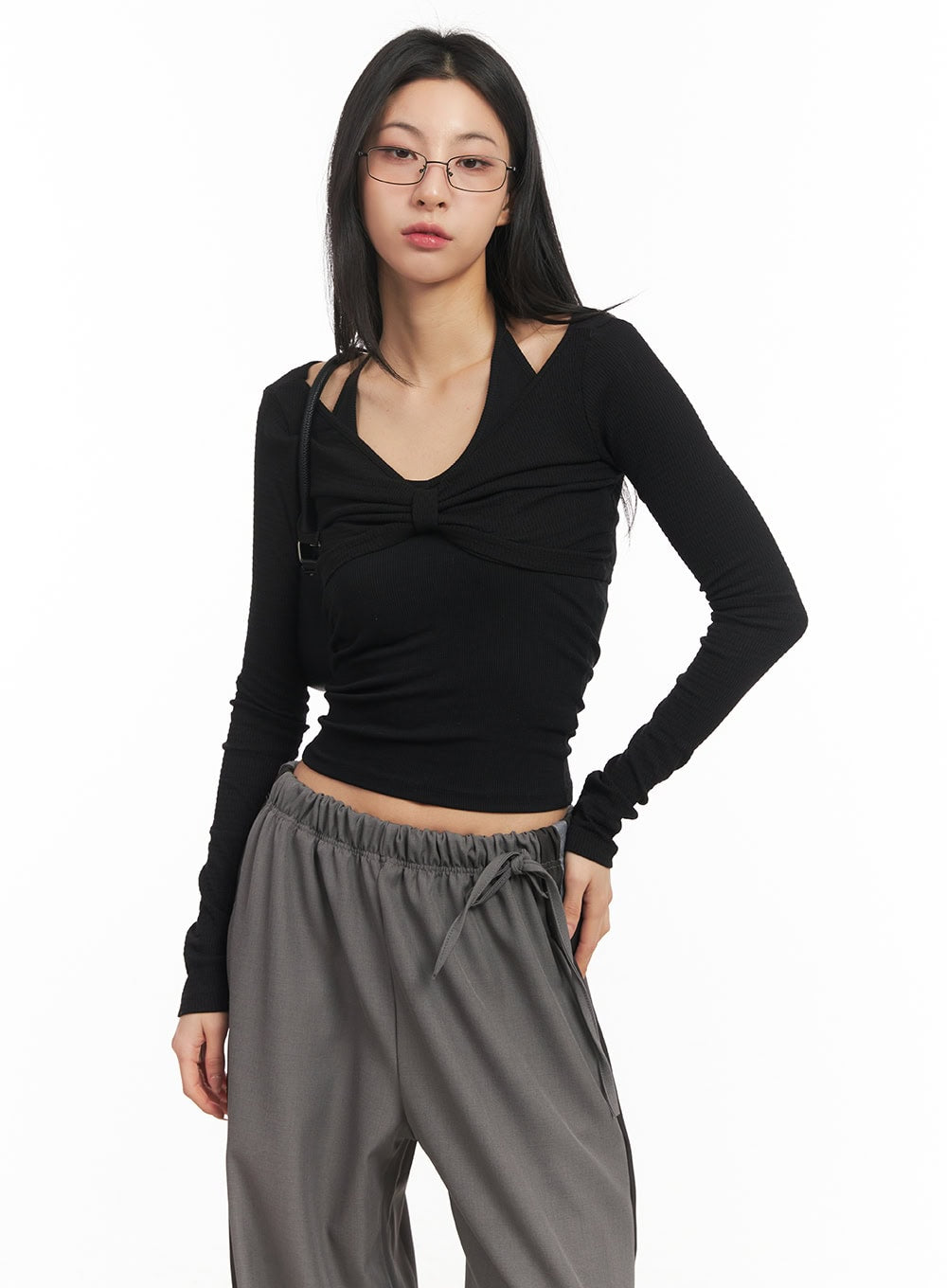 Halter-Neck Crop Tank Top CM503