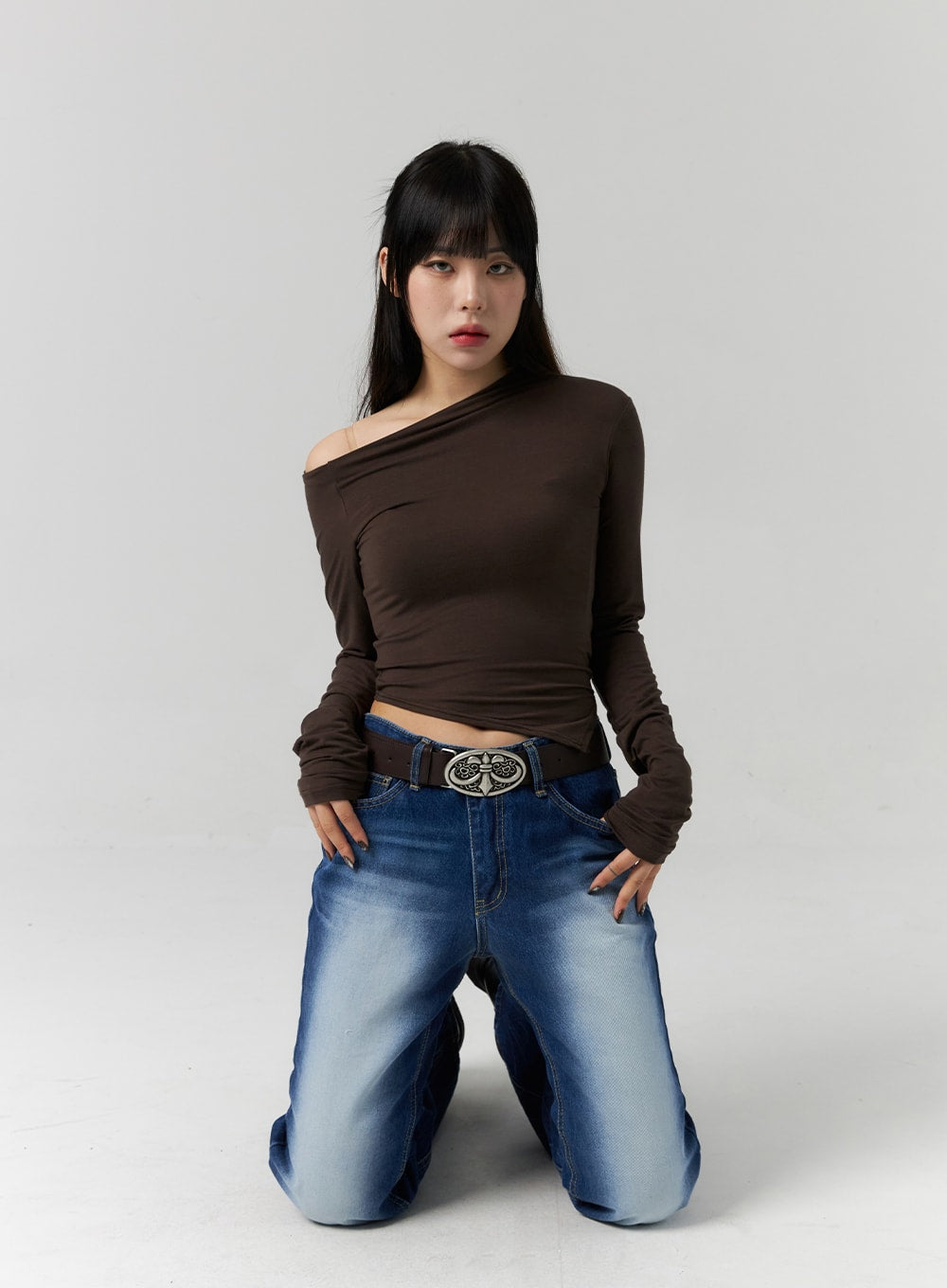 One-Shoulder Crop Top CS312