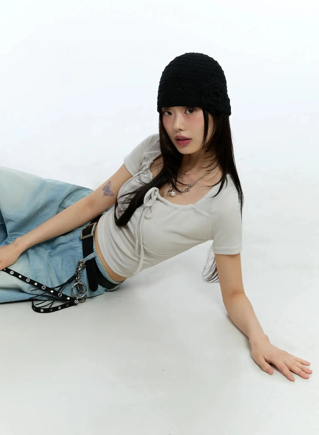 Yerim Washed Baggy Jeans IU524