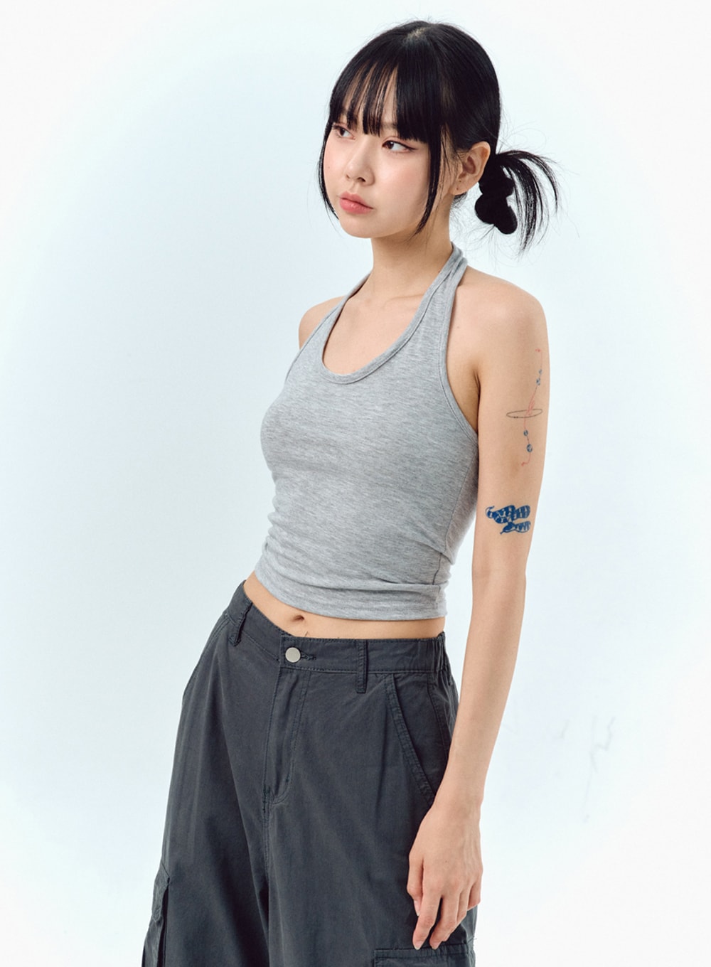 Halter Neck Cropped Top IG304