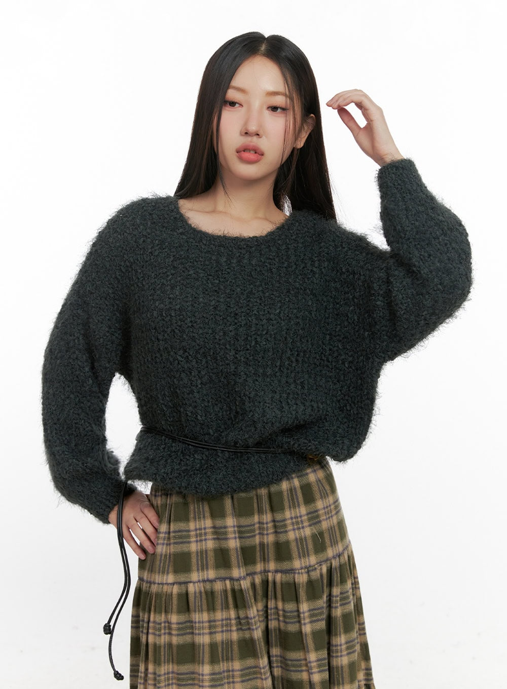 Classic Solid Long Sleeve Sweater IN415