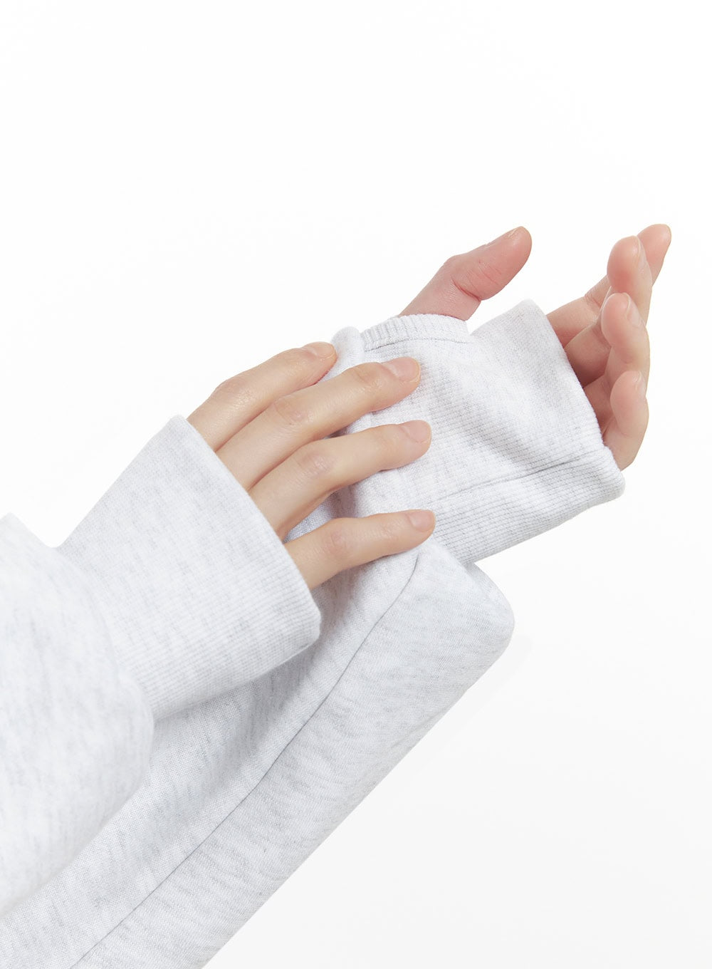 Oversized Solid Hooded Sweatshirt IN427