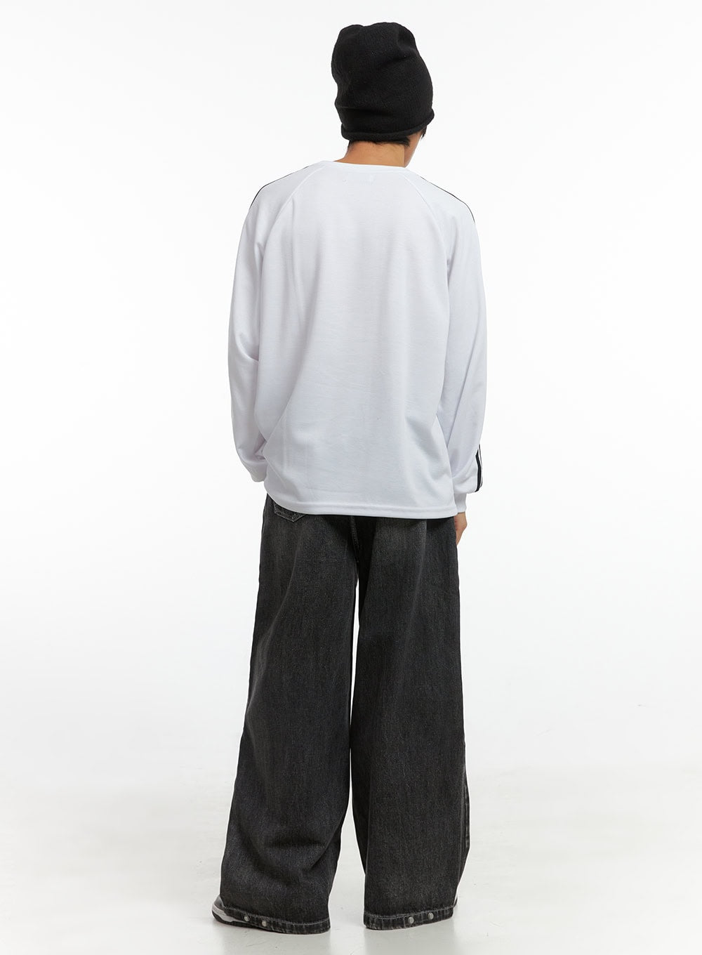 Men's Striped Logo Shirt IO417