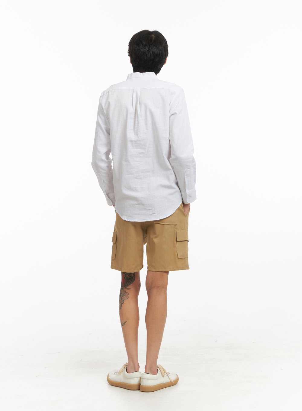 Men's Cargo Pocket Shorts (Beige) IY424