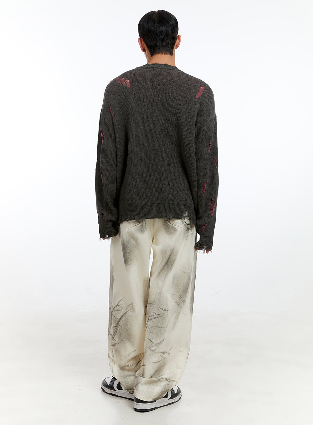 Men's Acubi Pintuck Washed Baggy Pants IG421