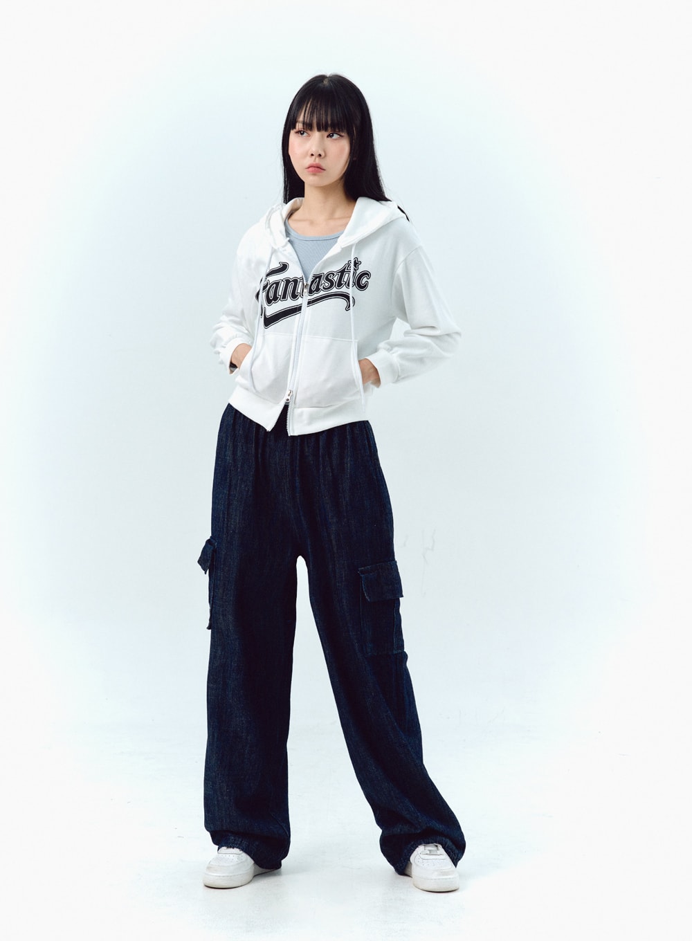 Graphic Zip-Up Hoodie IG303