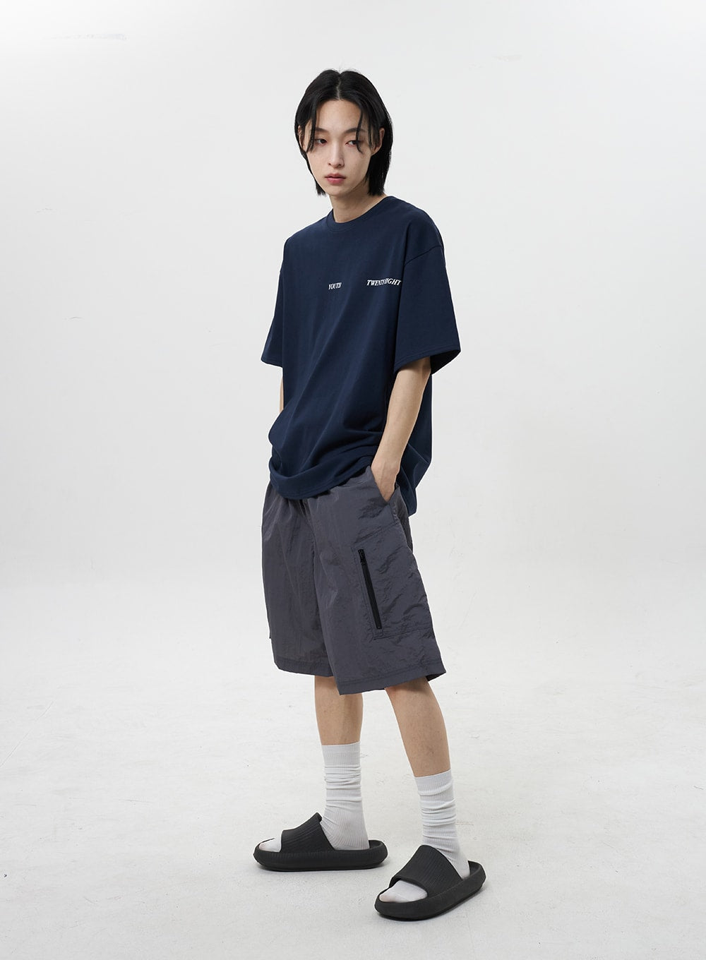 Nylon Bermuda Pants Unisex CY322