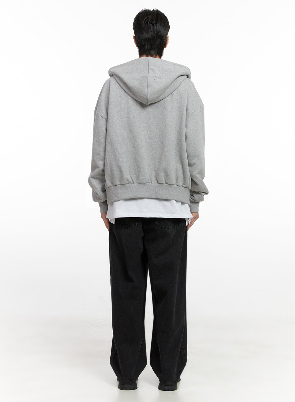 Men's Embroidered Double Zip Hoodie ID406