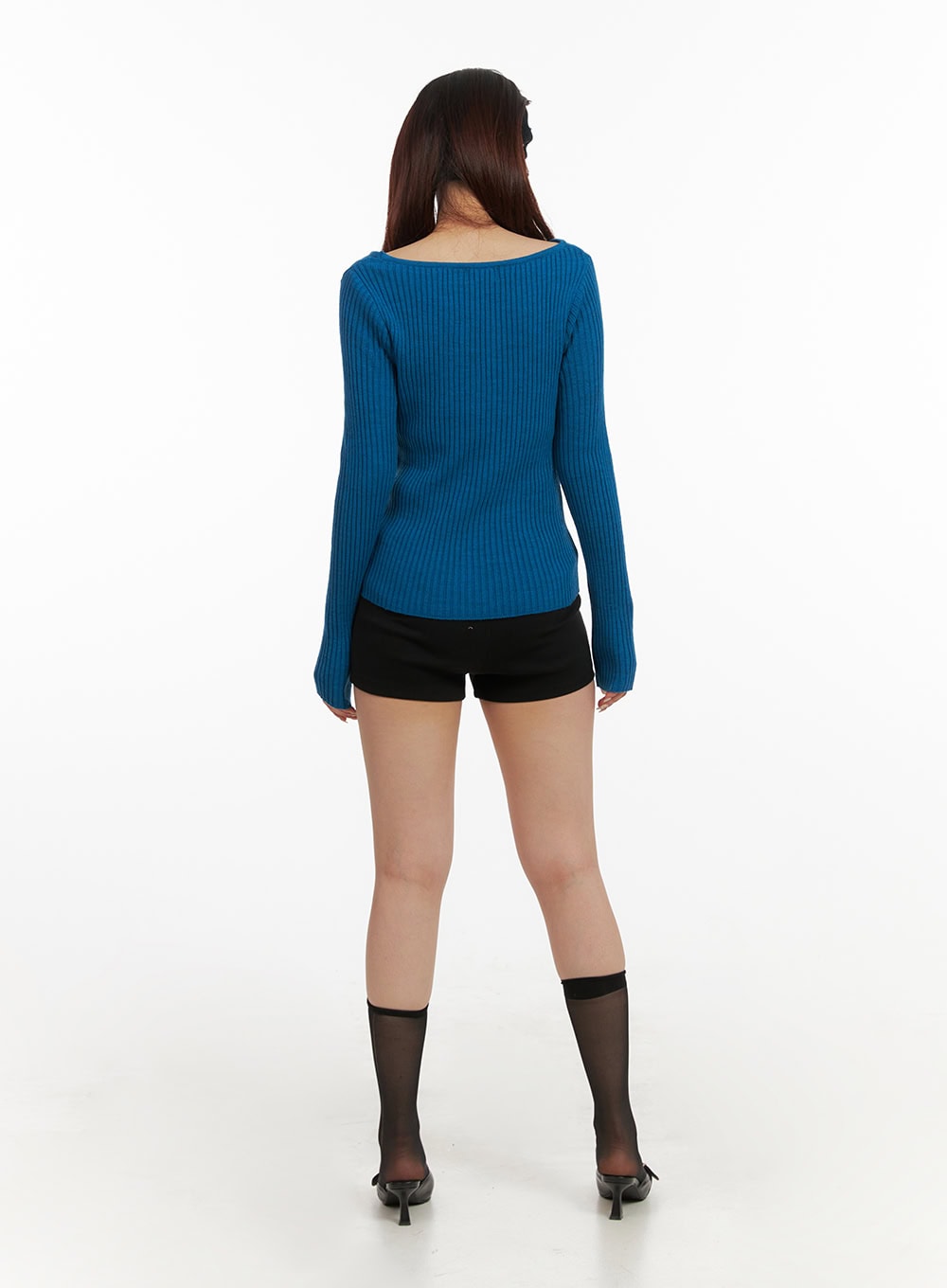 Ribbed Knit Shorts IY410