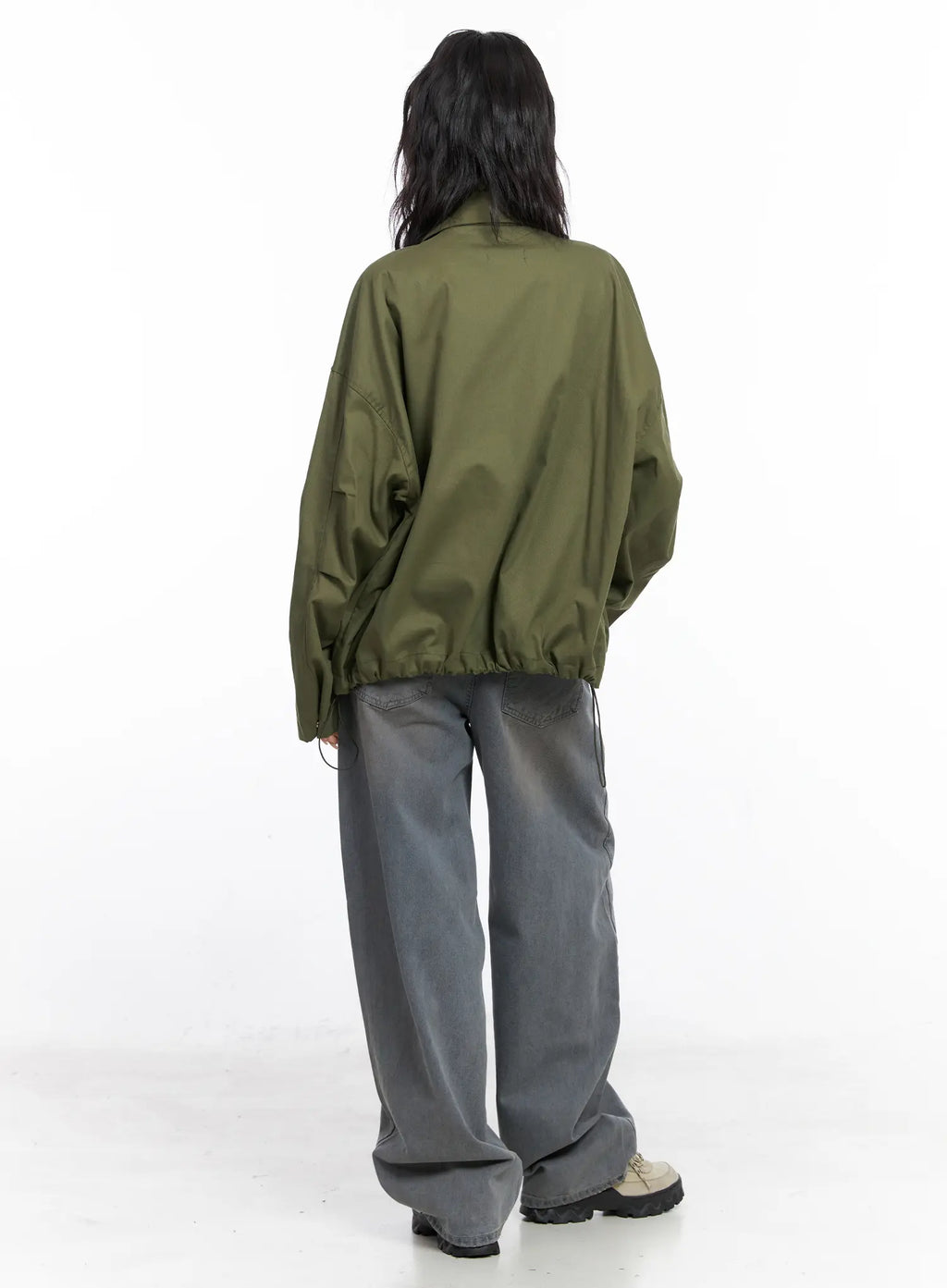 Elaina Vintage-Washed Baggy Jeans CC1809