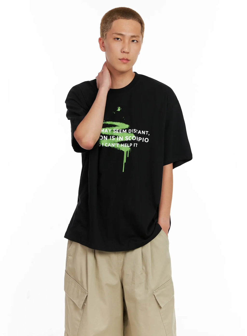 Men's Graphic Oversized Tee IL521