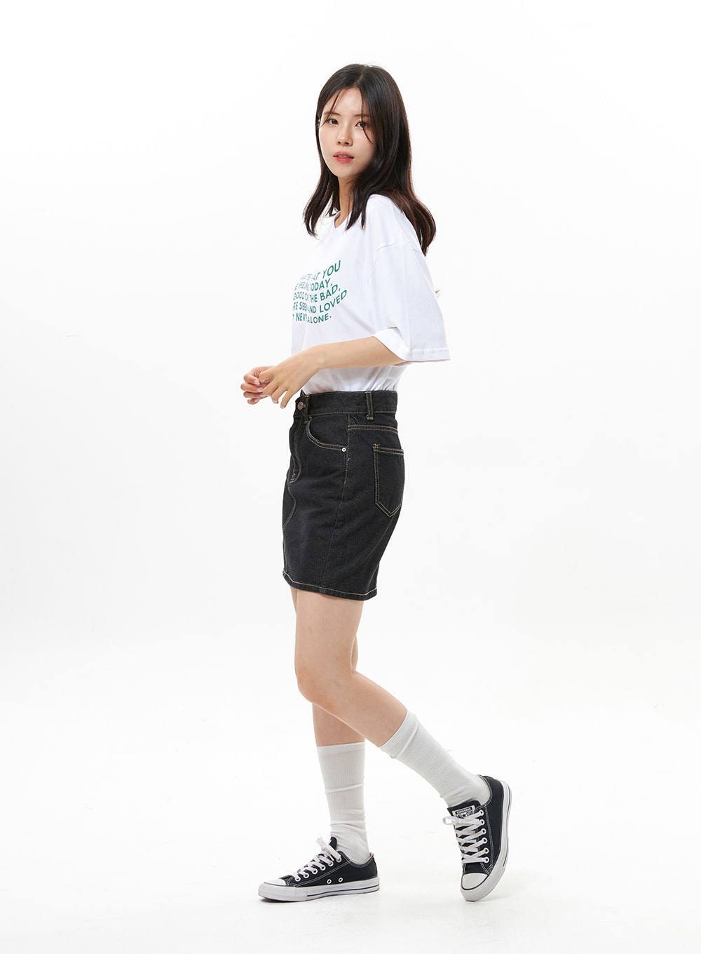 Denim Mini Skirt OS313