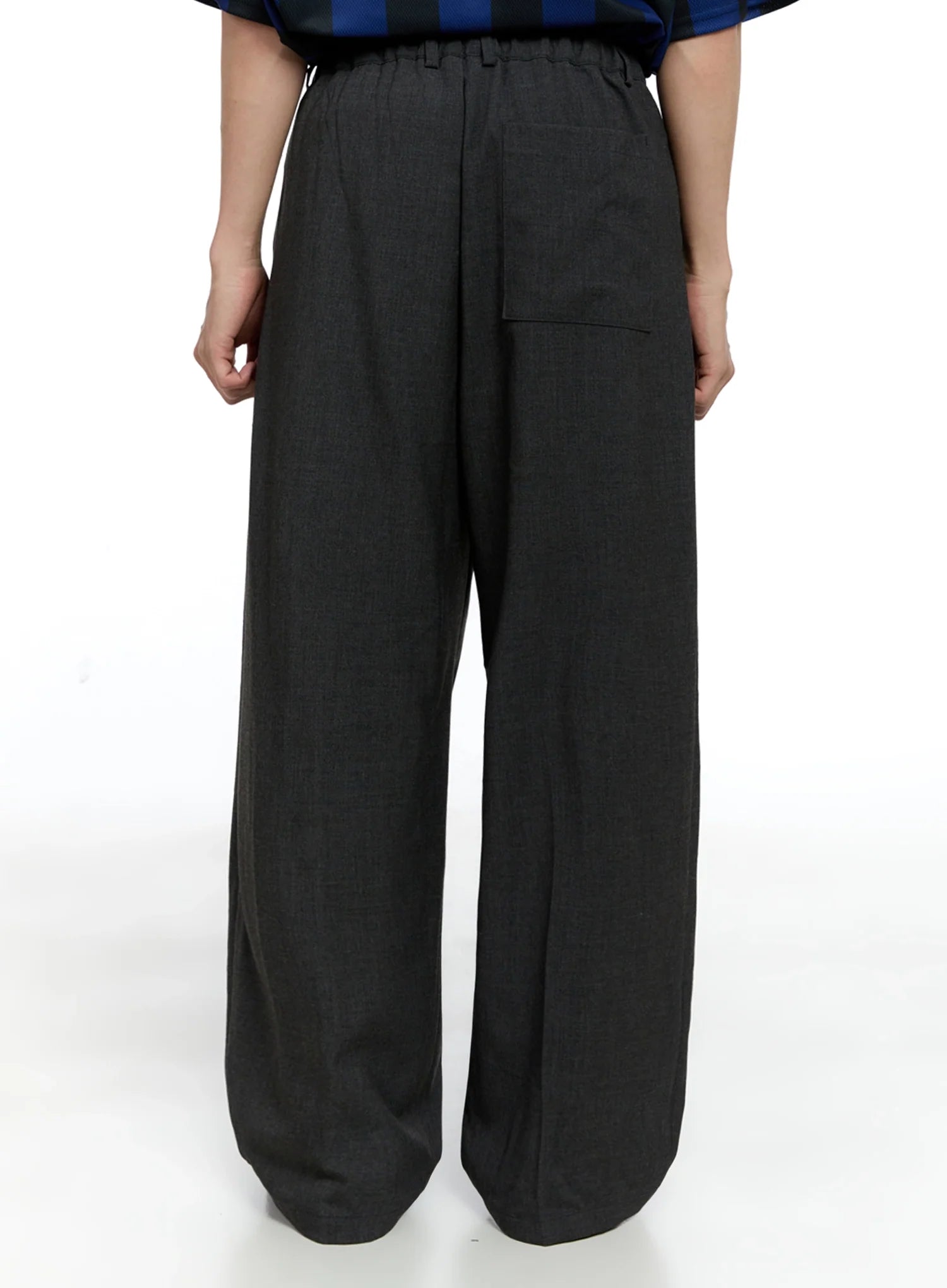 Men's Pintuck Wide-Leg Pants IG520