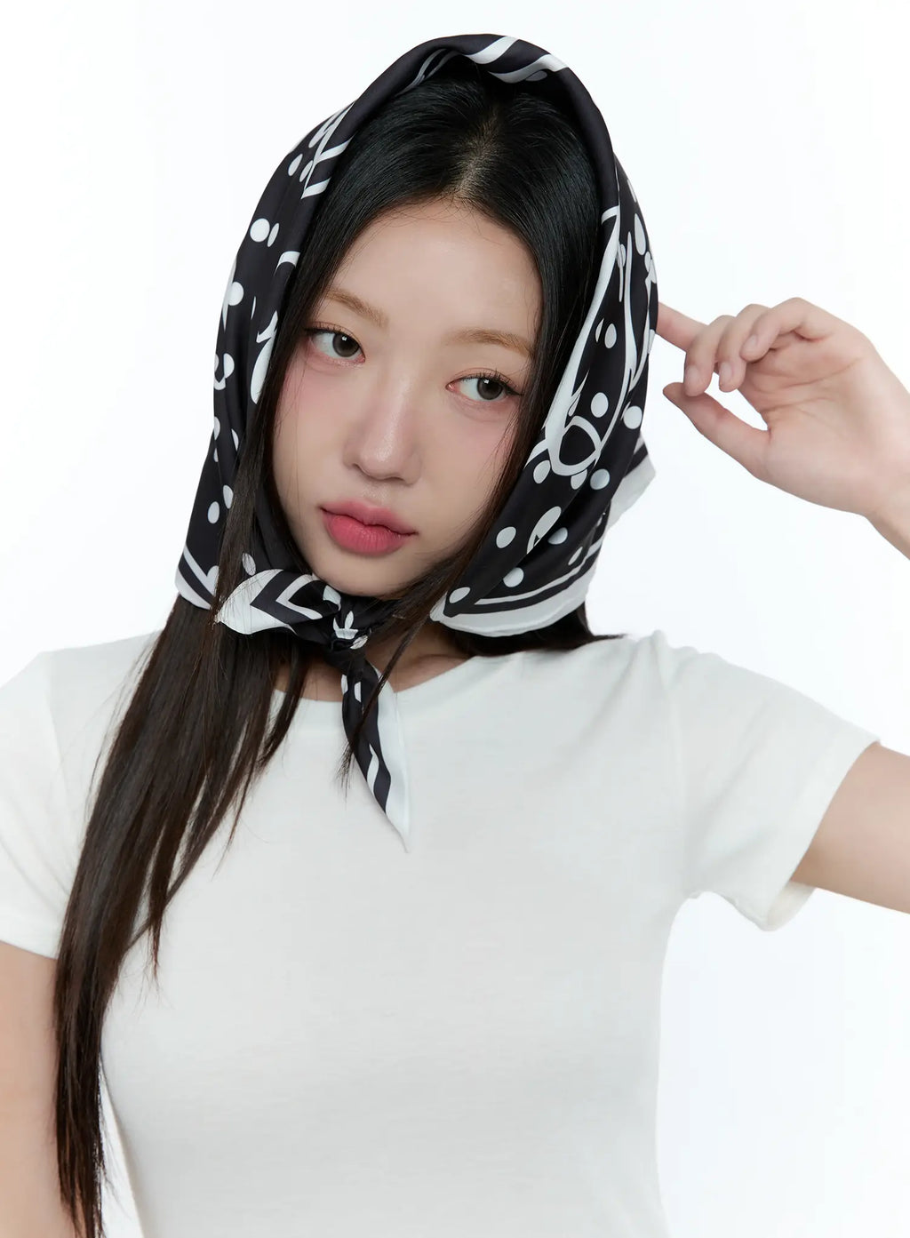 Polka Dot Graphic Scarf CU527