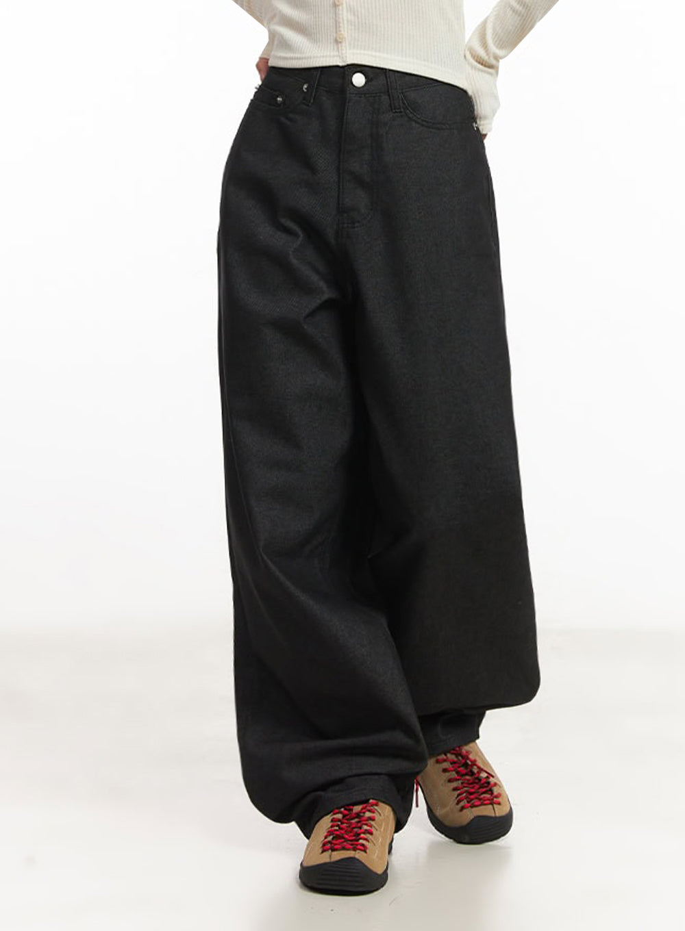 Kassandra Wide-Leg Baggy Jeans IA515