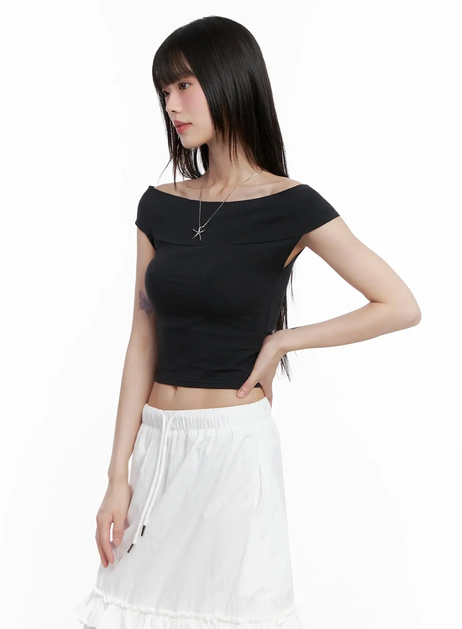 Basic Off-Shoulder Top IL528