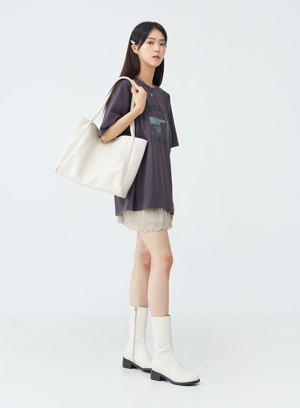 Sideways Graphic Oversized Tee OU19