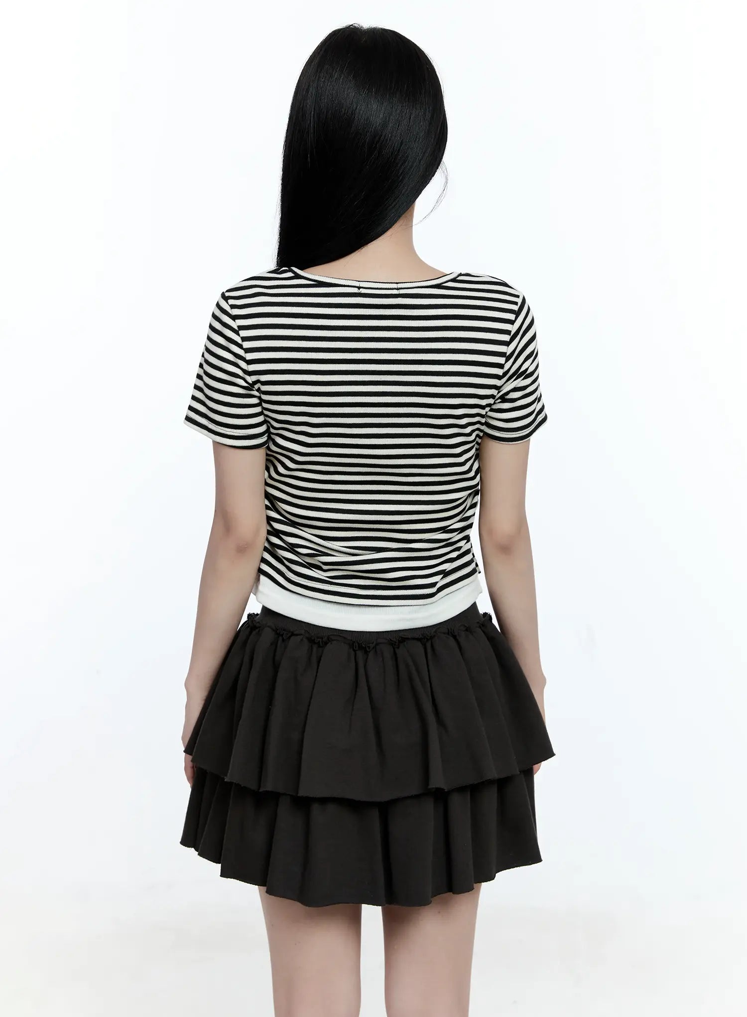 Striped Layered Cardigan CG513