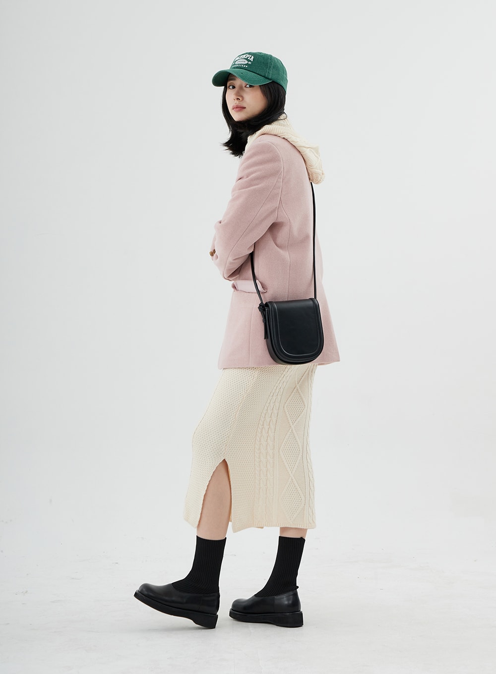 Olympia Lettering Print Baseball Cap ON09