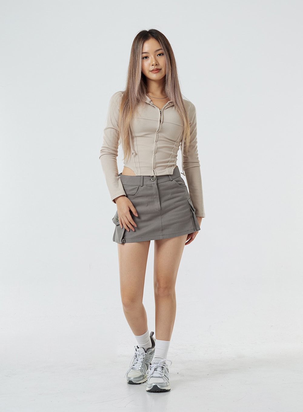 Pocket Low Rise Miniskirt CS02