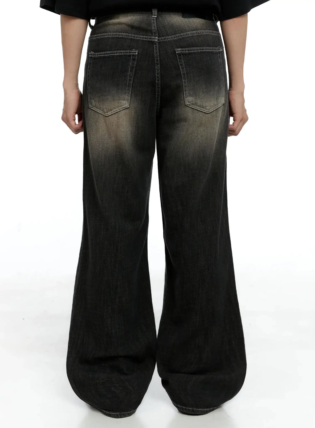 Men's Vintage Wash Baggy Jeans IG520