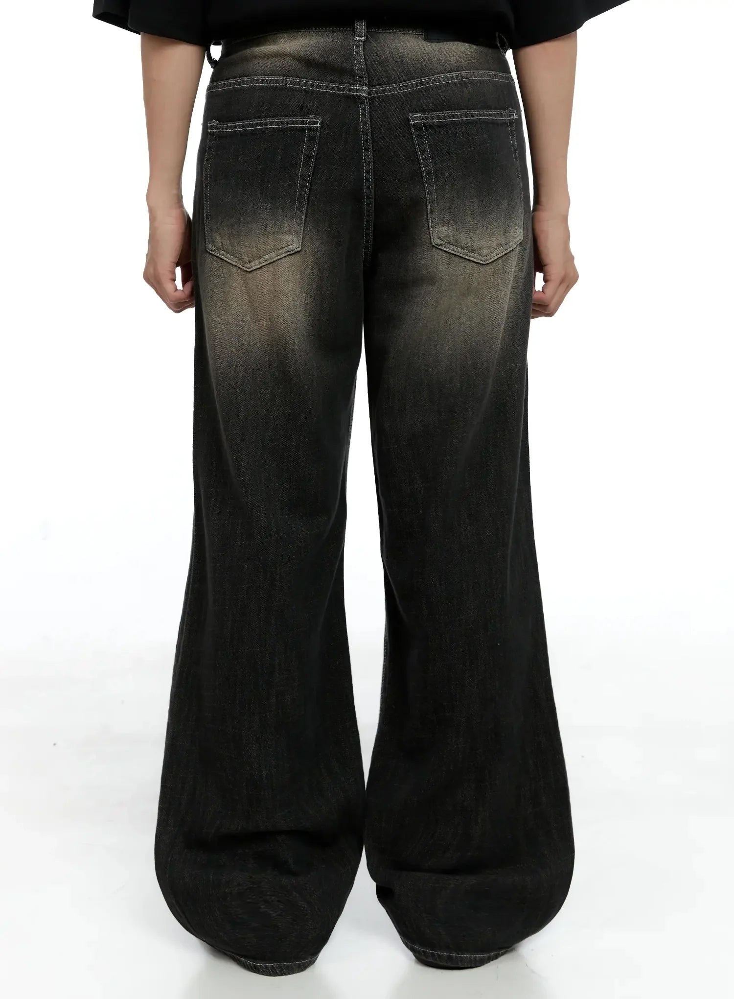 Men's Vintage Wash Baggy Jeans IG520