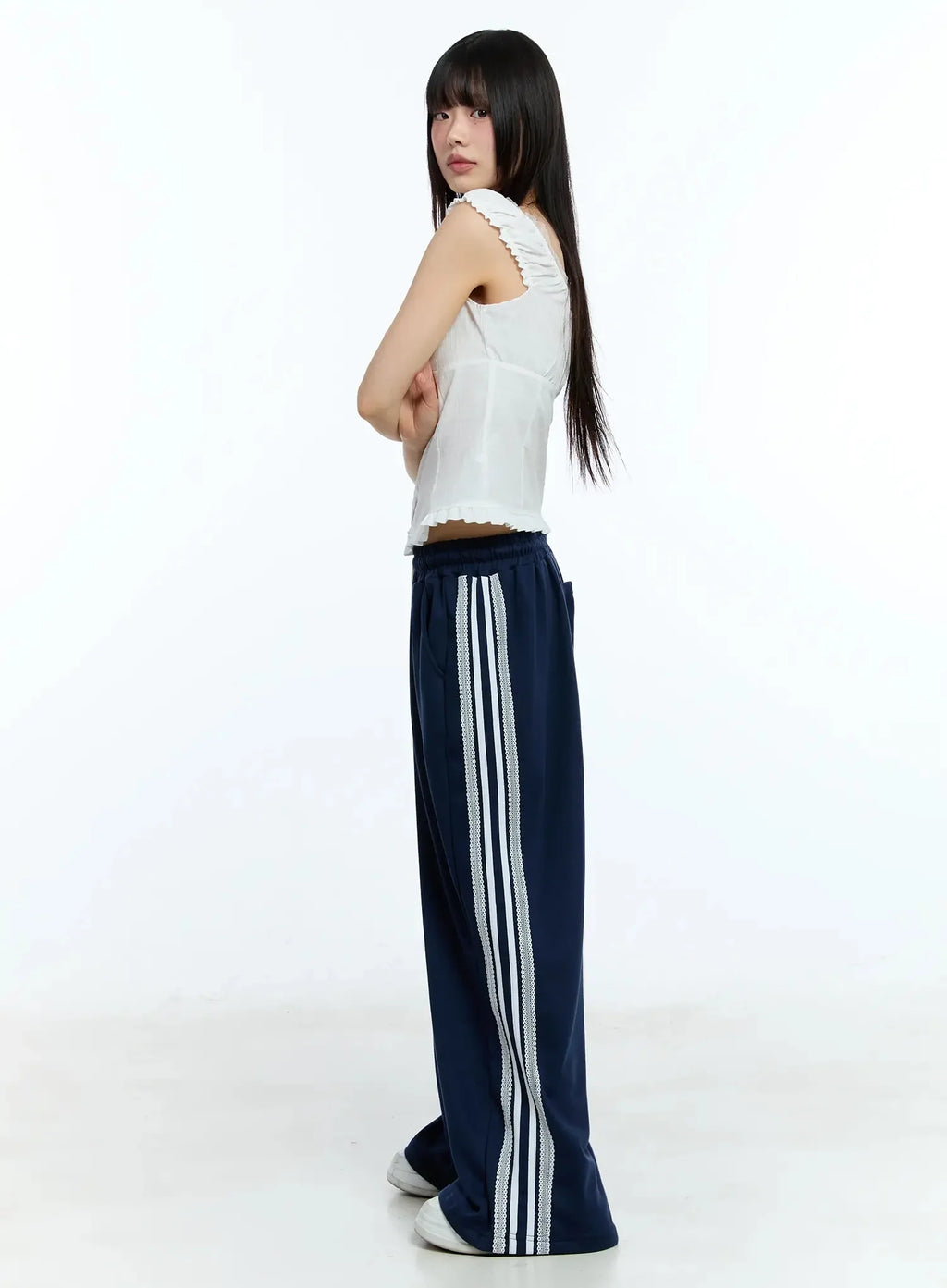 Striped Adjustable Sweatpants IU525