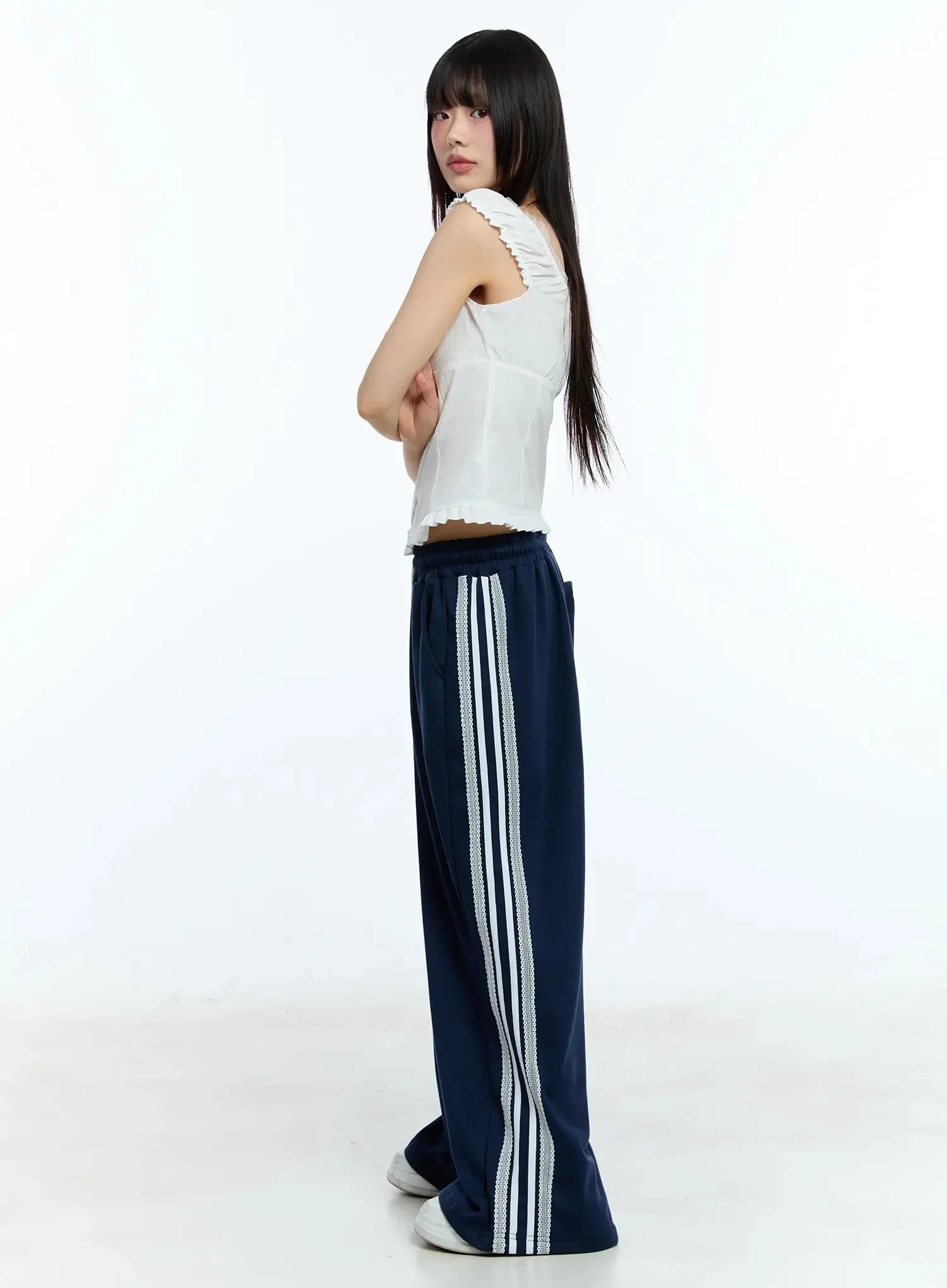 Striped Adjustable Sweatpants IU525