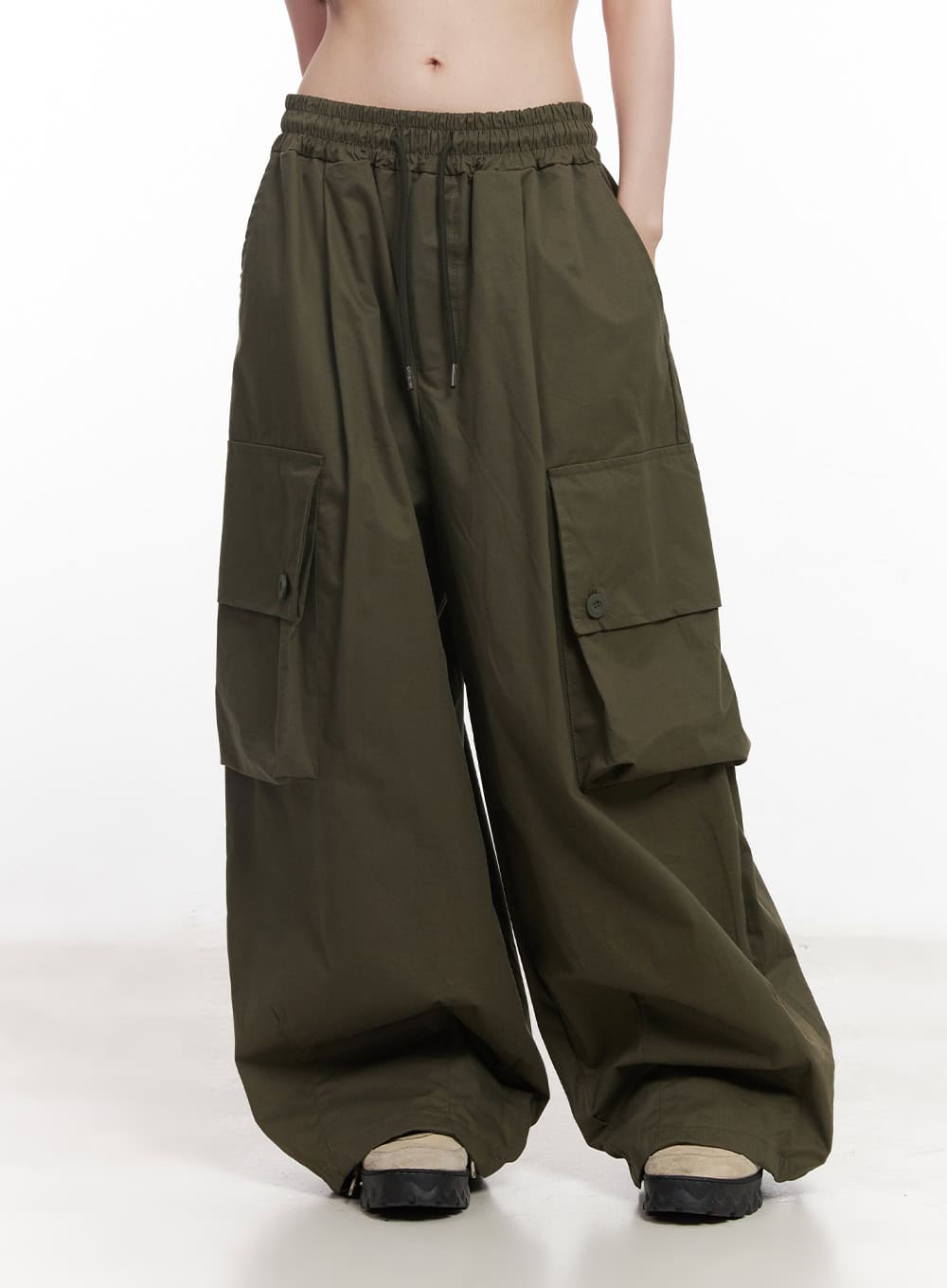 Balloon-Fit Baggy Cargo Pants CY520