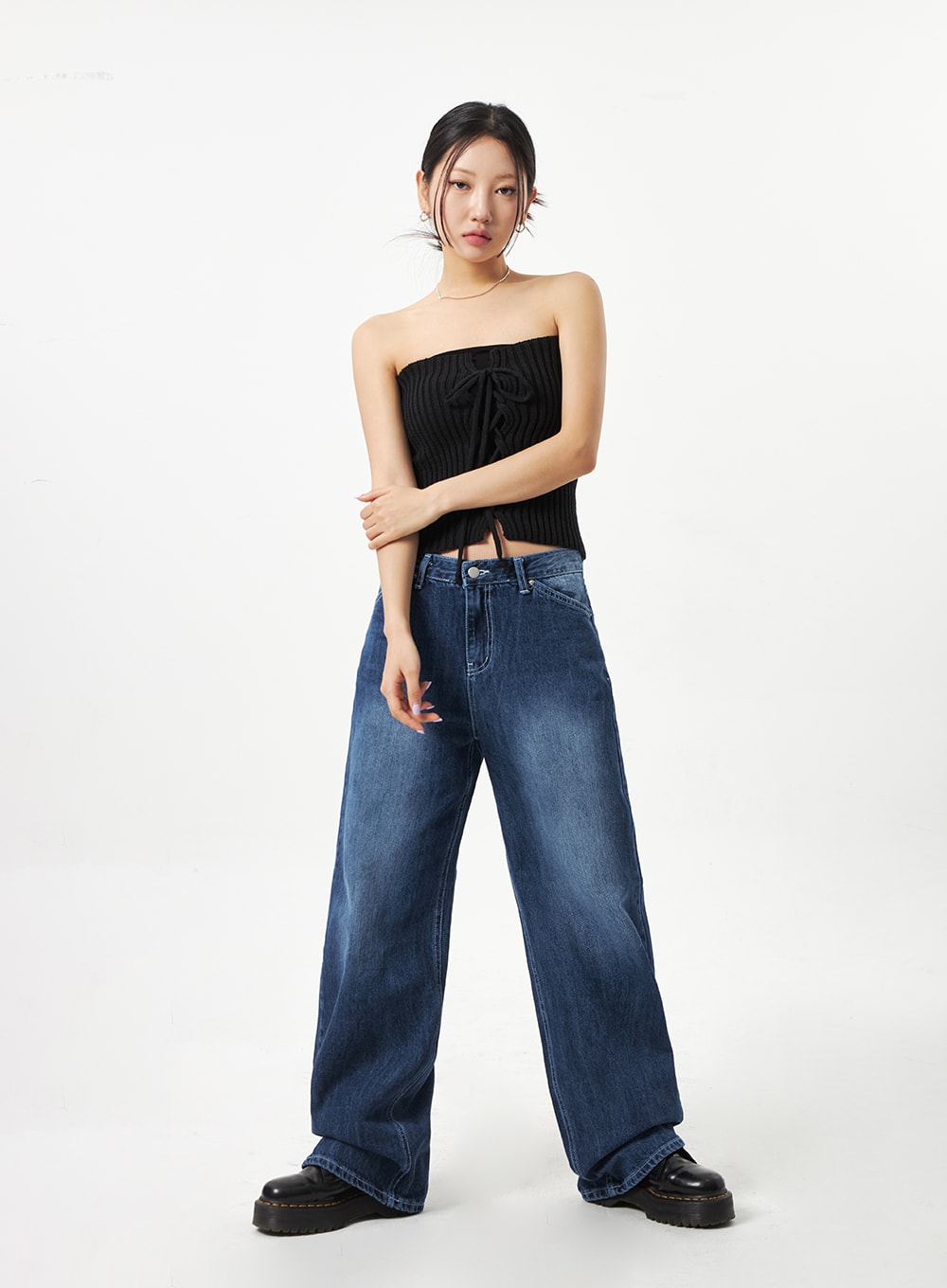 Dark Blue Baggy Pants CA321