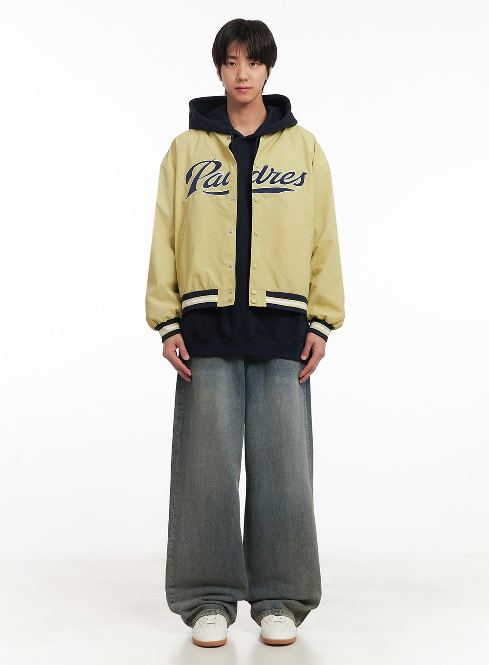 Men's Embroidered Windbreaker Varsity Jacket IA511