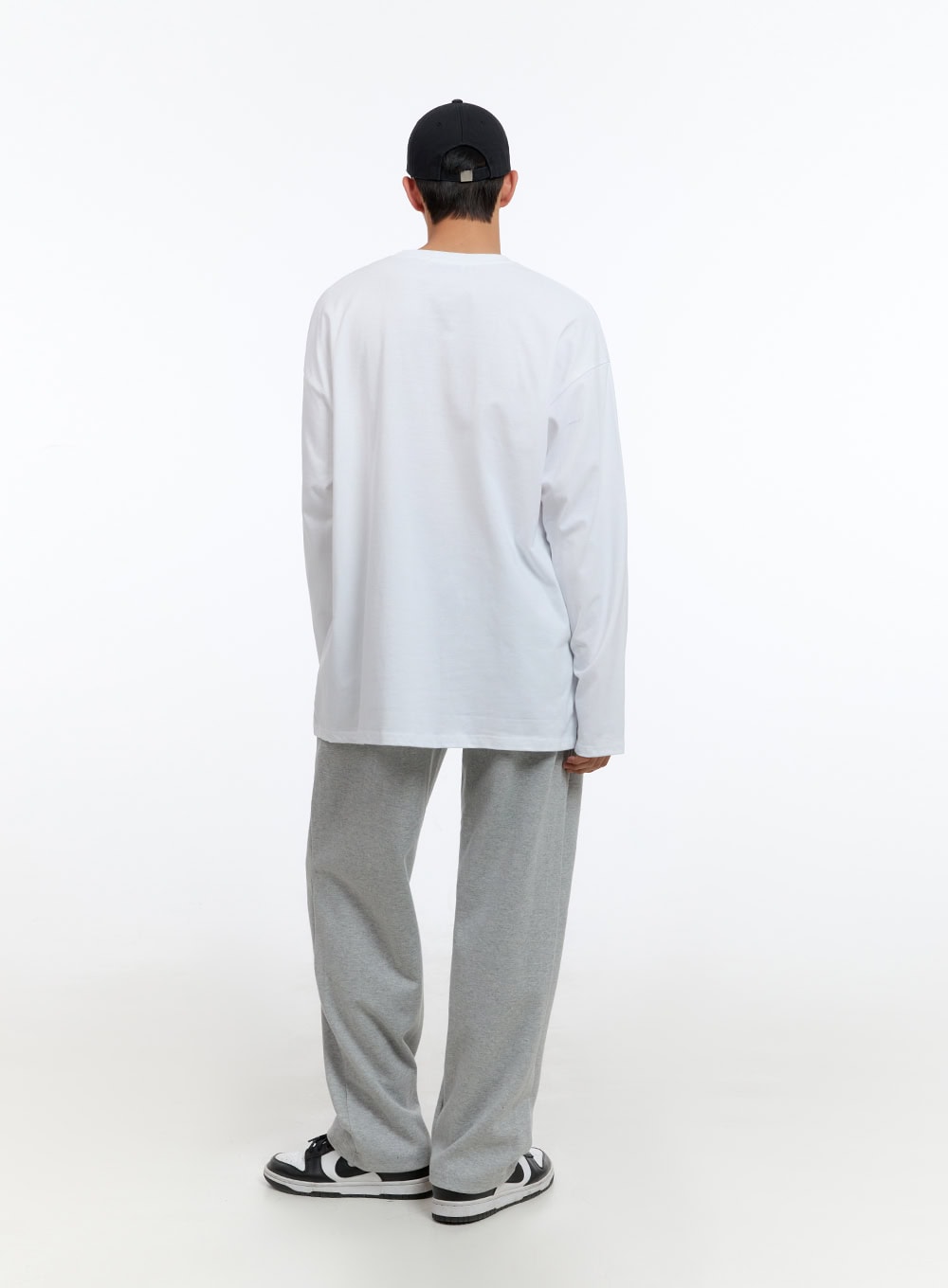 Men's Relaxed Fit Cotton Sweatpants (Gray) IS413