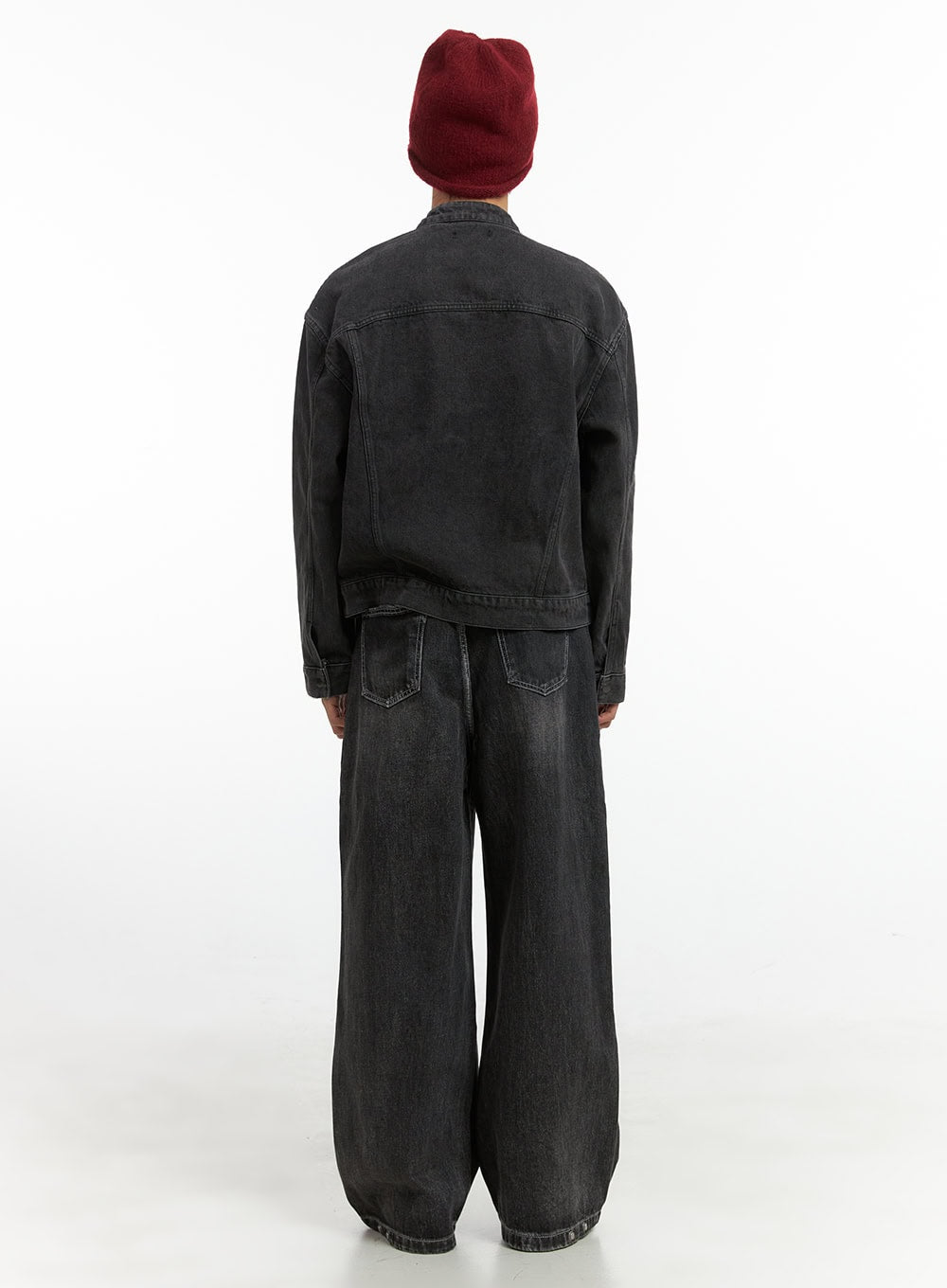 Men's Striped Button Denim Jacket IO417