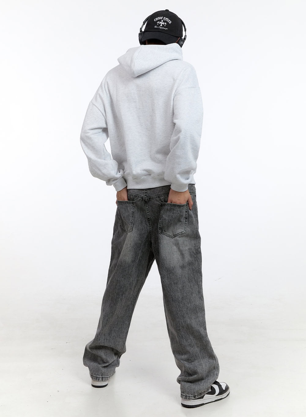 Men's Cotton Lettering Graphic Hoodie IG427