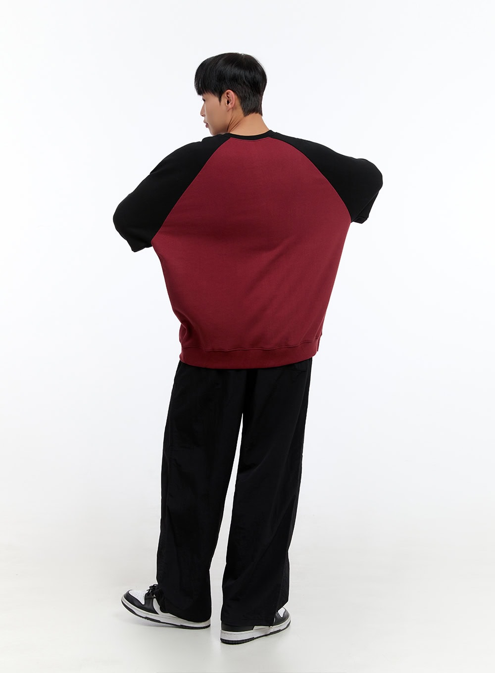 Men's Cotton Graphic Raglan Sweatshirt IS413