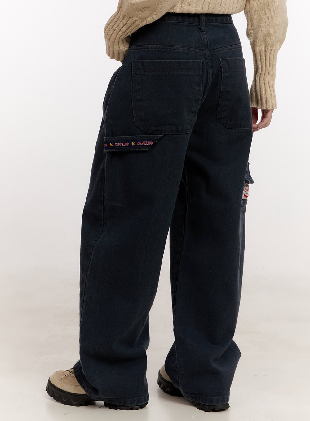 Kat Oversized Wide-Fit Carpenter Jeans CJ531