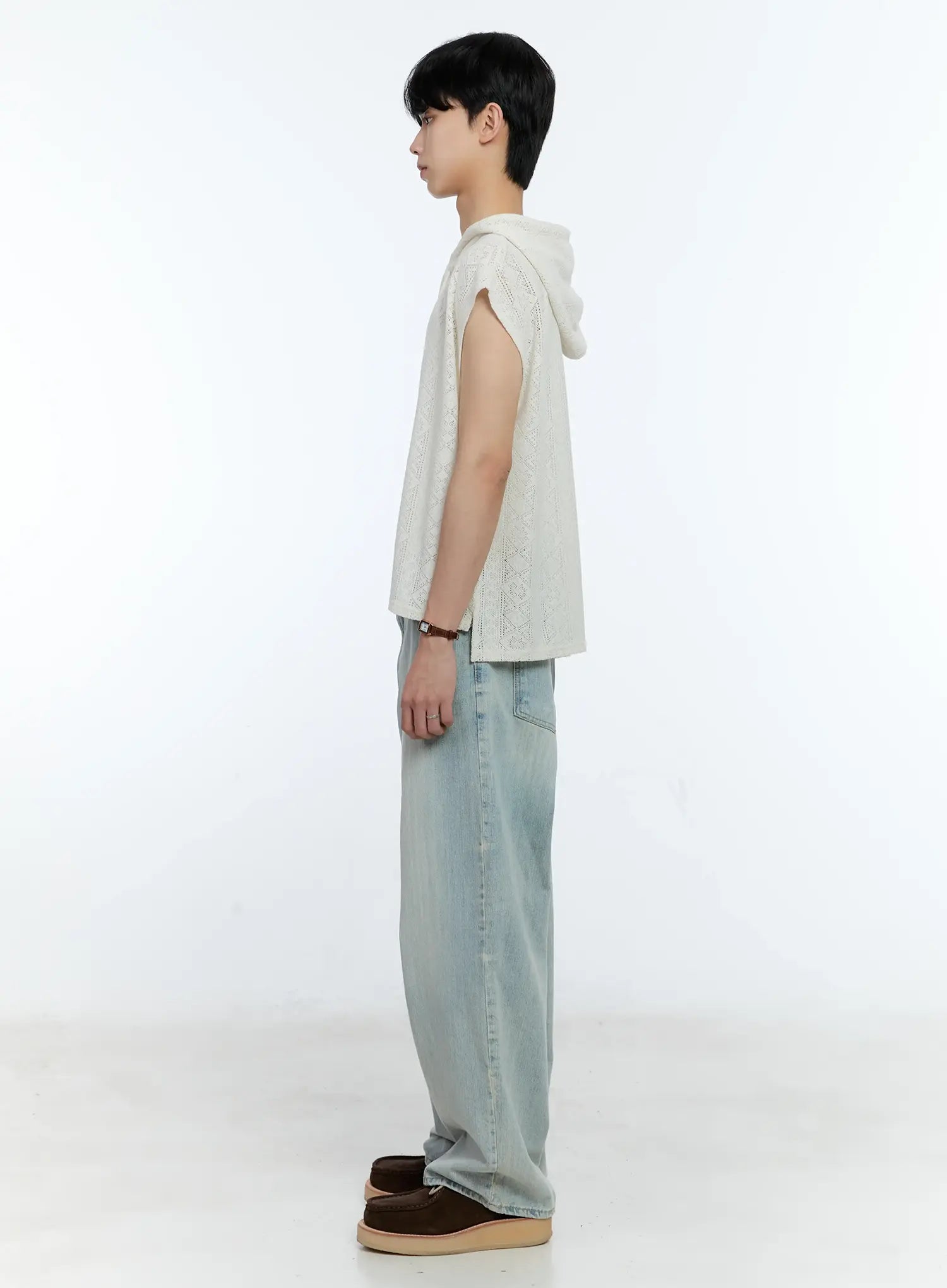 Men's Light-Wash Jeans IG501