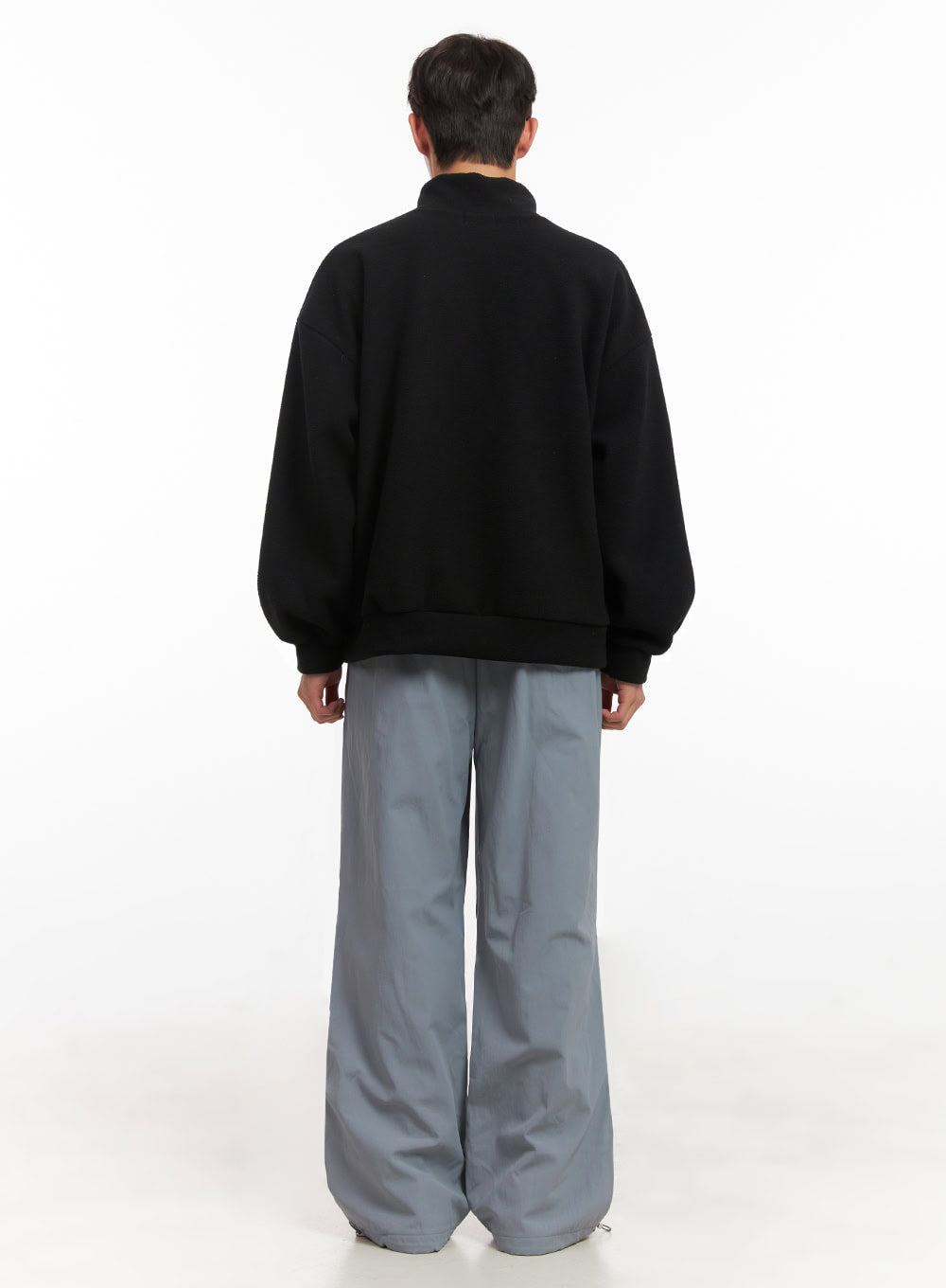 Men's Straight-Leg Solid Pintuck Track Pants ID427