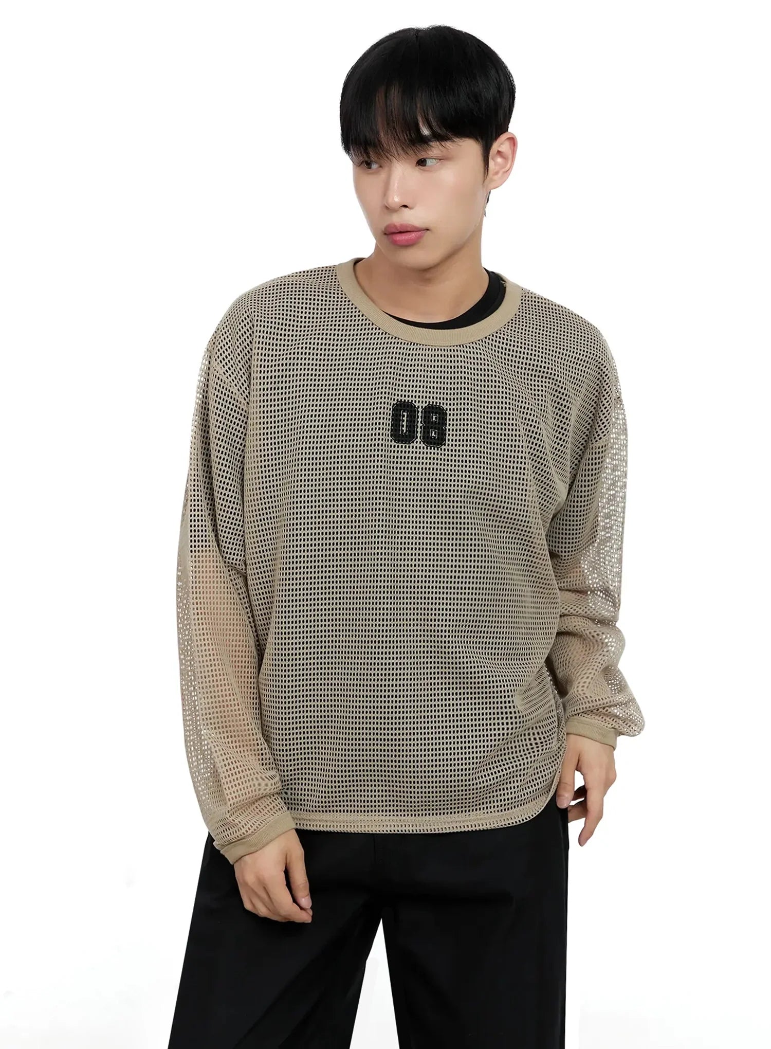 Men's Mesh Graphic Long Sleeve Tee IG520
