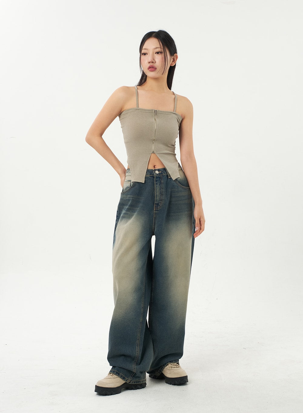 Mid-Rise Baggy Jeans CA325