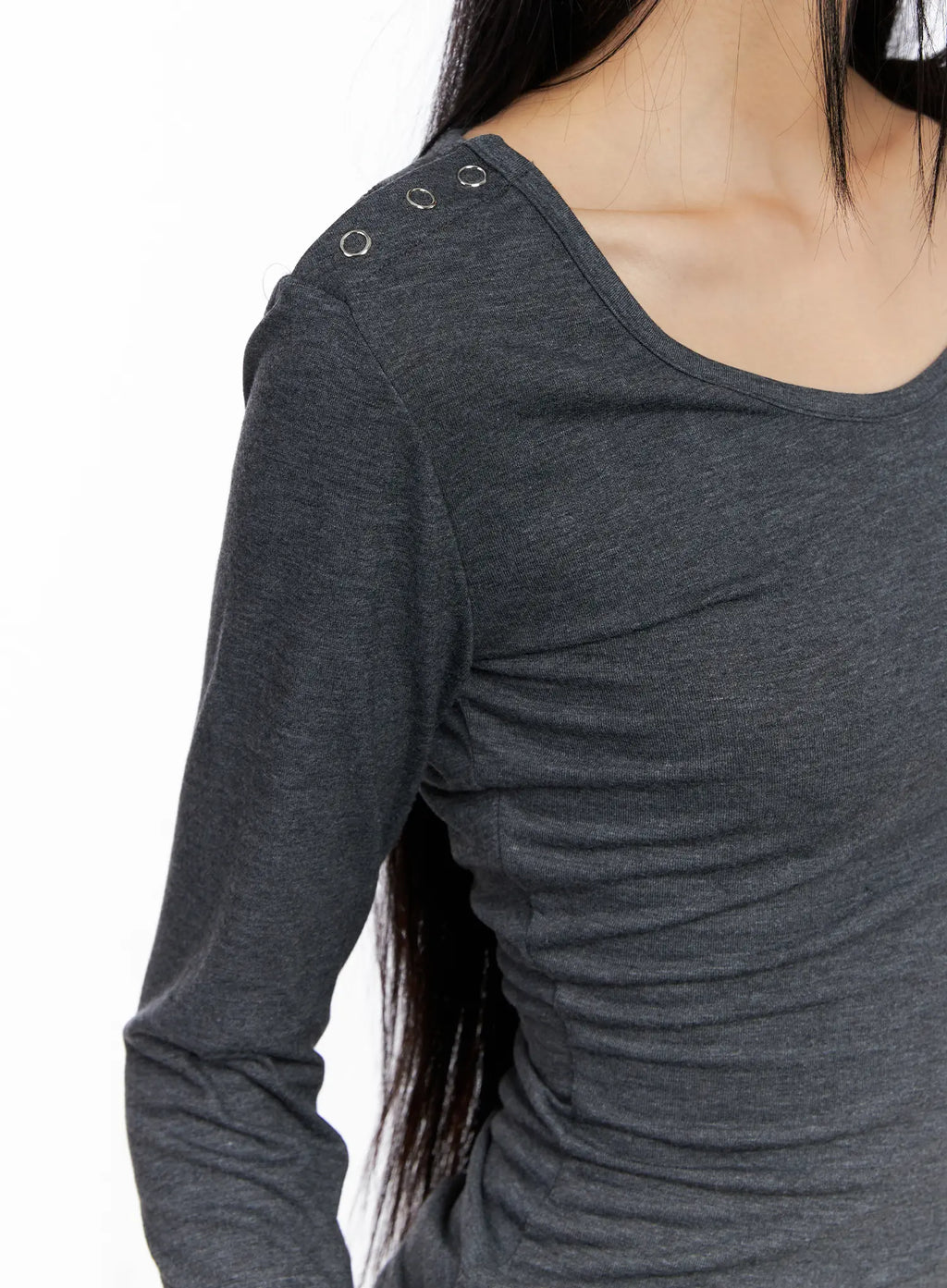 Shoulder Snap Detail Long Sleeve CS509